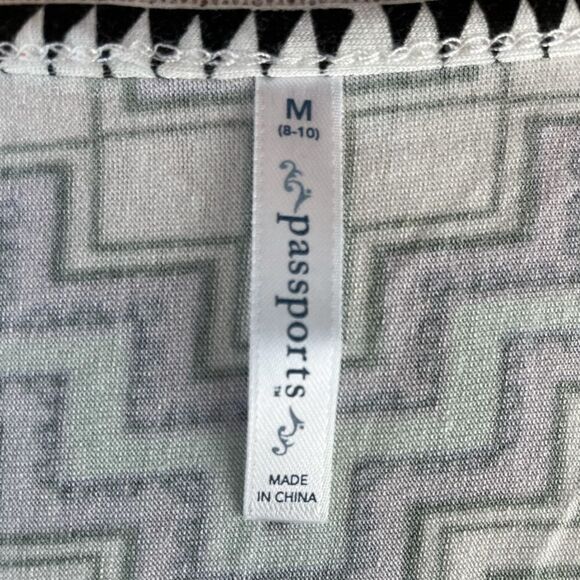 Passports Colorful Tunic Top Size L EUC - Picture 7 of 8